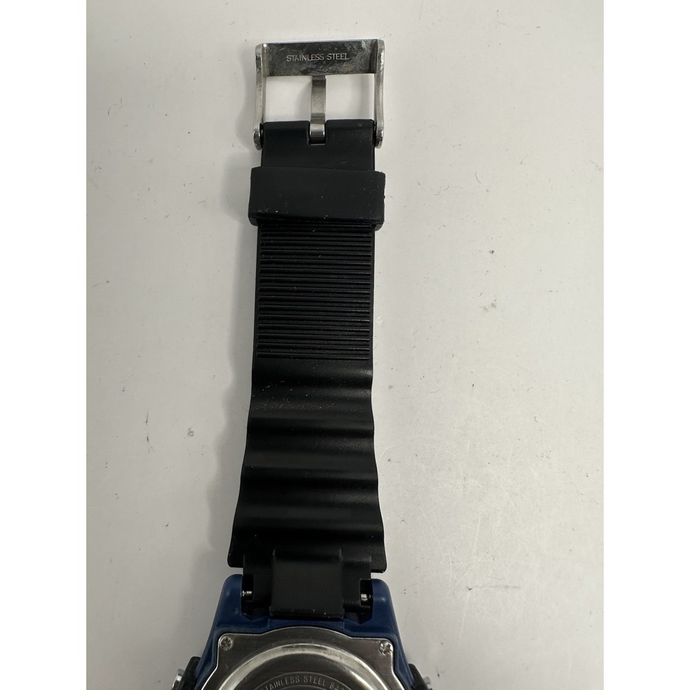 Timex Atlantis 100 Blue Case 745 New Battery 1996 D8 39MM 8" Rare Vintage F91 - Picture 10 of 13